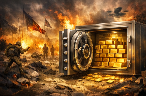 Sanctions headlines and fraying trade links kept a geopolitical bid under bullion prices